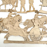 Scarce Werner & Schuman German Embossed Die-Cut Soldiers Set with Stands, Late 19th Century