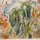 Adelaide Lawson Wood (American, 1889-1986) Expressionistic Watercolor Landscape, c. 1930s