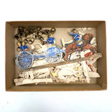 Scarce Werner & Schuman German Embossed Die-Cut Soldiers Set with Stands, Late 19th Century