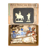 Scarce Werner & Schuman German Embossed Die-Cut Soldiers Set with Stands, Late 19th Century