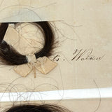 Sister Mary's Hair and More, Group of Five Victorian Hair Locks with Names