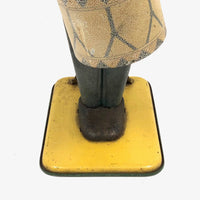 Fabulous c. 1930s Large Wind Up Mechanical Tin Toy Drummer, Still Drumming!