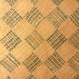 Antique T-shaped Checker board Piecework Doll Quilt for Four Poster