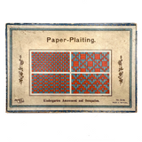 Scarce Antique German Froebel Kindergarten Paper Plaiting Kit, Full