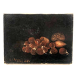Lovely and Unusual Late 19th C. Chestnuts Still Life