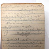 Eleanor Rees's 1923 Camp Notebook with Very Excellent Lists