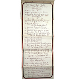 NYC Train Conductor Ezra Myers'  1881  Manuscript Notebook Diagramming Elevated "WO" Train Signals, Switches, etc.