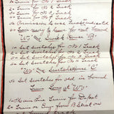 NYC Train Conductor Ezra Myers'  1881  Manuscript Notebook Diagramming Elevated "WO" Train Signals, Switches, etc.