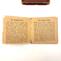 Early (c. 1890s) Richter Anchor Stone Tangram Puzzle with Beautiful Original Designs Booklet