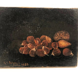 Lovely and Unusual Late 19th C. Chestnuts Still Life