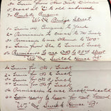 NYC Train Conductor Ezra Myers'  1881  Manuscript Notebook Diagramming Elevated "WO" Train Signals, Switches, etc.