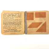 Early (c. 1890s) Richter Anchor Stone Tangram Puzzle with Beautiful Original Designs Booklet