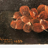 Lovely and Unusual Late 19th C. Chestnuts Still Life