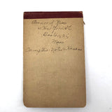 Eleanor Rees's 1923 Camp Notebook with Very Excellent Lists