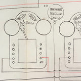 NYC Train Conductor Ezra Myers'  1881  Manuscript Notebook Diagramming Elevated "WO" Train Signals, Switches, etc.