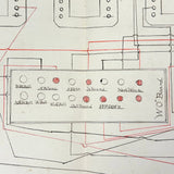 NYC Train Conductor Ezra Myers'  1881  Manuscript Notebook Diagramming Elevated "WO" Train Signals, Switches, etc.