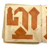 Early (c. 1890s) Richter Anchor Stone Tangram Puzzle with Beautiful Original Designs Booklet