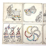 Magic Dots for Little Tots, 1907, The Spaulbar Co., Rhode Island, Six Card Set