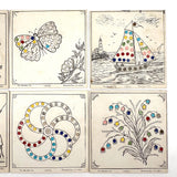 Magic Dots for Little Tots, 1907, The Spaulbar Co., Rhode Island, Six Card Set