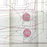 NYC Train Conductor Ezra Myers'  1881  Manuscript Notebook Diagramming Elevated "WO" Train Signals, Switches, etc.