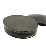 SOLD Lovely, (Very Tightly) Graduated Antique Set of Scalloped Edge Biscuit Cutters in Original Soldered, Domed Case