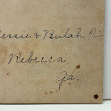 I'm Still Single How are You? Mounted Photo of Very Handsome Couple on Embossed "Private Postcard", Early 20th C.