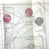 NYC Train Conductor Ezra Myers'  1881  Manuscript Notebook Diagramming Elevated "WO" Train Signals, Switches, etc.