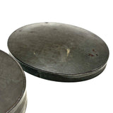 SOLD Lovely, (Very Tightly) Graduated Antique Set of Scalloped Edge Biscuit Cutters in Original Soldered, Domed Case