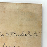 I'm Still Single How are You? Mounted Photo of Very Handsome Couple on Embossed "Private Postcard", Early 20th C.