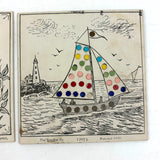 Magic Dots for Little Tots, 1907, The Spaulbar Co., Rhode Island, Six Card Set