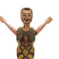 Almost Complete c. 1870s Crandall's Acrobats (Set of Four) in Original Box Bottom (No Lid)
