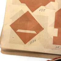 Early (c. 1890s) Richter Anchor Stone Tangram Puzzle with Beautiful Original Designs Booklet