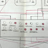 NYC Train Conductor Ezra Myers'  1881  Manuscript Notebook Diagramming Elevated "WO" Train Signals, Switches, etc.