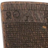 Early (1600-1700s) Carved Navigational Sextant Component with Angles and Monogram