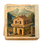 Early (c. 1890s) Richter Anchor Stone Tangram Puzzle with Beautiful Original Designs Booklet