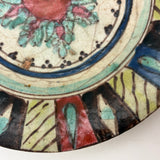 Stunning Old Presumed Persian Plate in Brilliant Color (with Many Watching Eyes!)