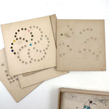 Magic Dots for Little Tots, 1907, The Spaulbar Co., Rhode Island, Six Card Set