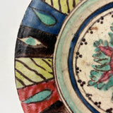 Stunning Old Presumed Persian Plate in Brilliant Color (with Many Watching Eyes!)