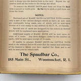 Magic Dots for Little Tots, 1907, The Spaulbar Co., Rhode Island, Six Card Set