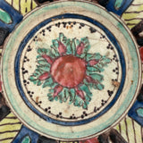 Stunning Old Presumed Persian Plate in Brilliant Color (with Many Watching Eyes!)