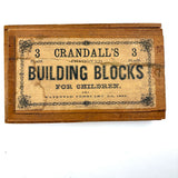 Crandall's Improved Building Blocks for Children No. 3, 1867, Interlocking Pieces, Complete Set