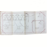 NYC Train Conductor Ezra Myers'  1881  Manuscript Notebook Diagramming Elevated "WO" Train Signals, Switches, etc.