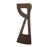 Early (1600-1700s) Carved Navigational Sextant Component with Angles and Monogram