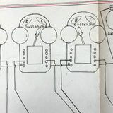 NYC Train Conductor Ezra Myers'  1881  Manuscript Notebook Diagramming Elevated "WO" Train Signals, Switches, etc.