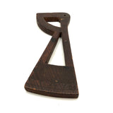 Early (1600-1700s) Carved Navigational Sextant Component with Angles and Monogram