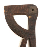 Early (1600-1700s) Carved Navigational Sextant Component with Angles and Monogram