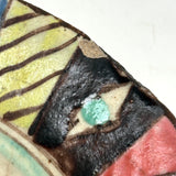 Stunning Old Presumed Persian Plate in Brilliant Color (with Many Watching Eyes!)