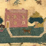 SOLD Elizabeth Wood's Extremely Charming 1808 Sampler with Tiny Stitches and Wonderful Darns