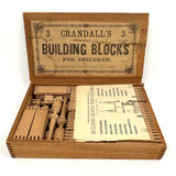 Crandall's Improved Building Blocks for Children No. 3, 1867, Interlocking Pieces, Complete Set