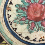 Stunning Old Presumed Persian Plate in Brilliant Color (with Many Watching Eyes!)